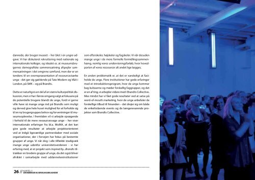 RAPPORT BRANDTSÂ´ UNGESTRATEGI 2010-12 - Kulturstyrelsen