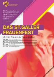 DAS ST.GALLER FRAUENFEST - Frauenzentralen