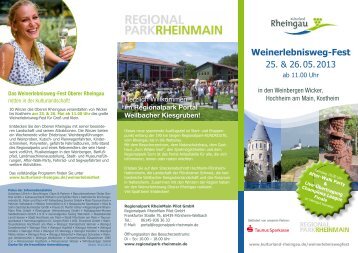 Der Flyer zum Herunterladen. - Kulturland Rheingau