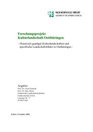 Forschungsprojekt Kulturlandschaft Ostthüringen - Fachhochschule ...