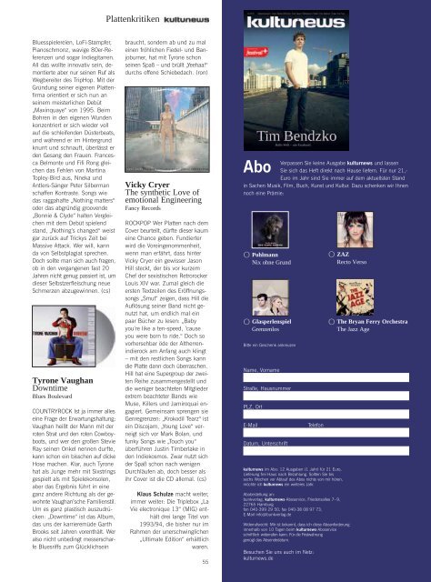 Ausgabe 06/2013 - Kulturnews