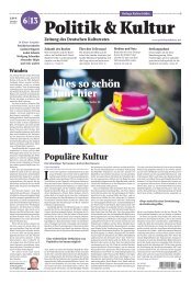 lesenswerte Artikel - Deutscher Kulturrat