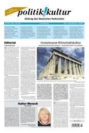 Ausgabe als PDF herunterladen - Deutscher Kulturrat