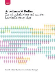 Arbeitsmarkt Kultur - Deutscher Kulturrat
