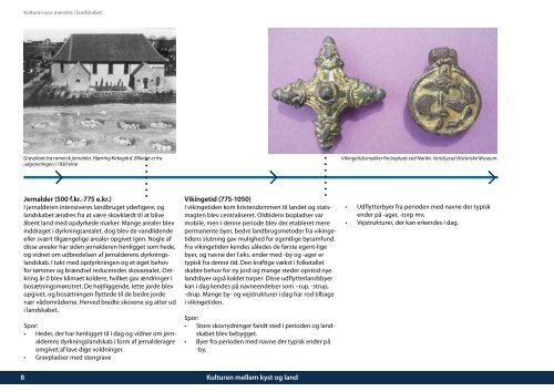 1. Kulturen mellem kyst og land - Kulturarvens mÃ¸nstre i landskabet.