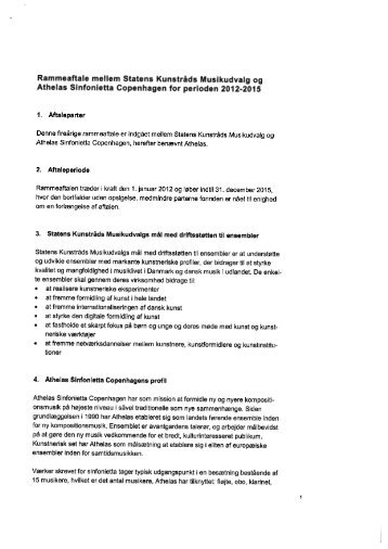 Athelas Sinfonietta Copenhagen 2012-2015 - Kulturstyrelsen