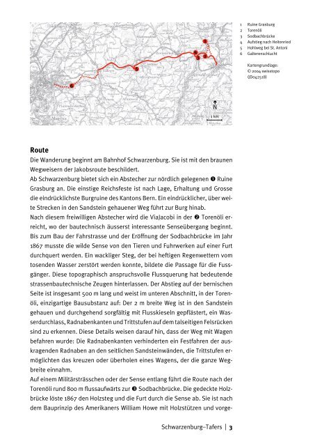 Detaillierte Routenbeschreibung mit Karte (PDF) - Kulturwege ...