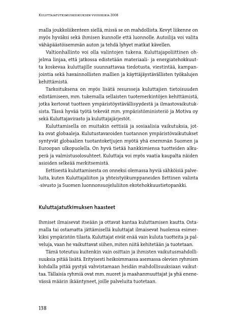 Kulutuksen politiikat arjen muovaajana - Kuluttajatutkimuskeskus