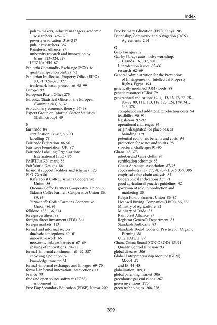 Geographical Indication (GI) options for Ethiopian Coffee and Ghanaian Cocoa