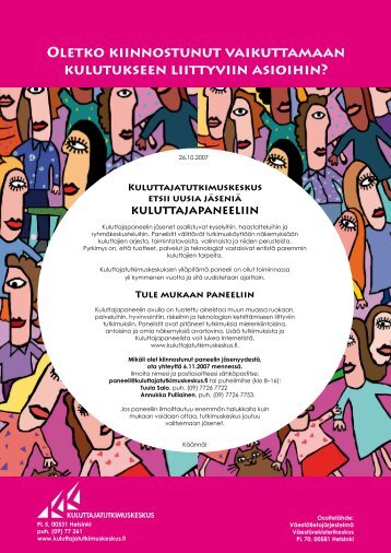 JÃ¤senhakuilmoitus - Kuluttajatutkimuskeskus