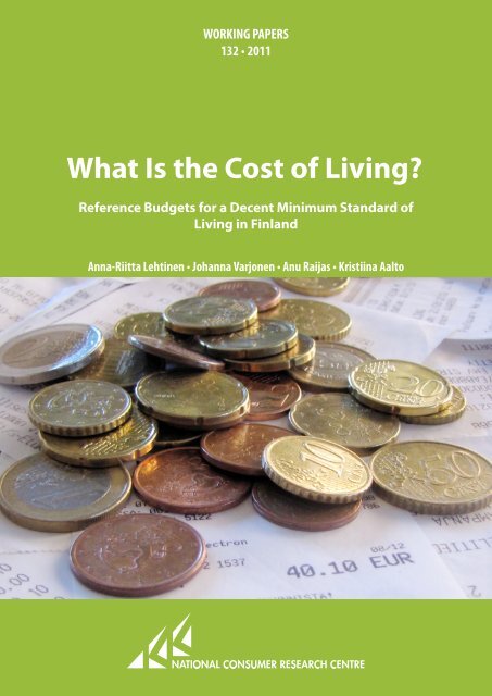 working papers "What is the Cost of Living?" - Reference Budgets