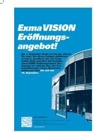 Exma VISION ErÃ¶ffnungs- angebot! - Kuhn und Bieri AG