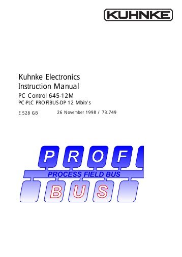 PC Control / Profi Control 645-12M Instruction Manual pdf - Kuhnke