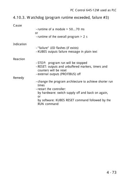 PC Control / Profi Control 645-12M Instruction Manual pdf - Kuhnke