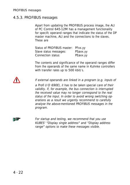 PC Control / Profi Control 645-12M Instruction Manual pdf - Kuhnke