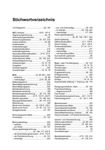 Stichwortverzeichnis - Kiehl