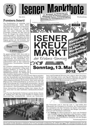 SA Kreuzmarkt 2012 - Nußrainer