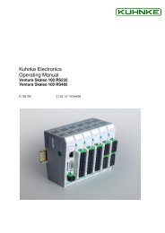 Kuhnke Electronics Operating Manual