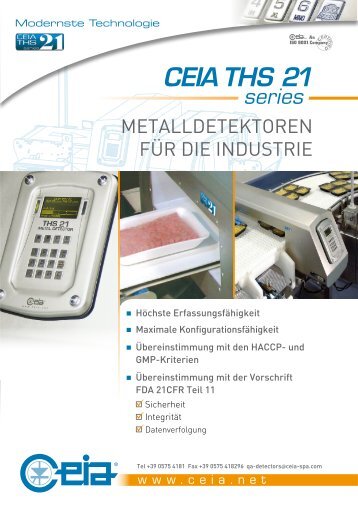 CEIA THS 21 series - CEIA S.p.A.