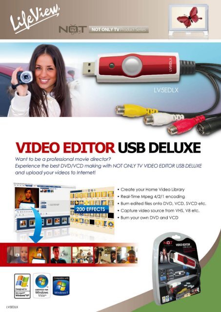 VIDEO EDITOR USB DELUXE - NOT ONLY TV