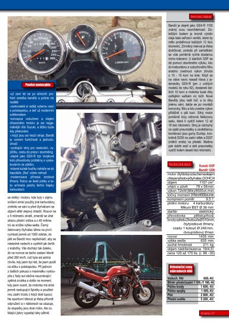 MotorkÃ¡Å 2004 - Test Suzuki GSF 1200 Bandit_2000.pdf - Bikes.cz