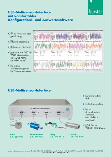 USB-Multisensor-Interface mit komfortabler Konfigurations ... - Burster