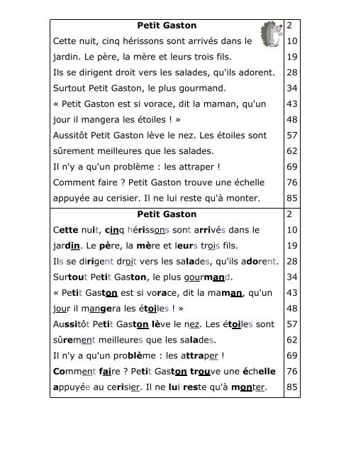 Petit Gaston Cette Nuit Cinq Ha C Rissons Sont Arriva C S Dans Le Jardin Le