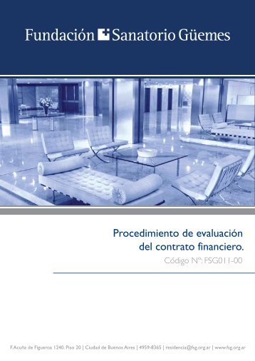 Procedimiento de evaluaciÃ³n del contrato financiero. - FundaciÃ³n ...