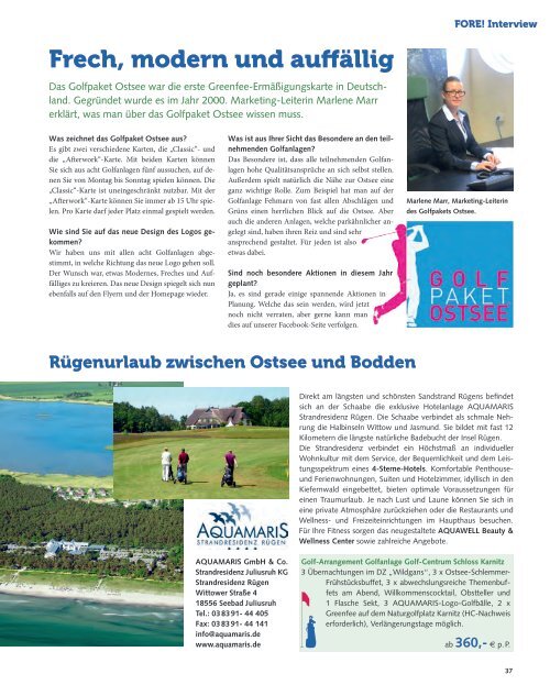 Fore! Golf im Norden