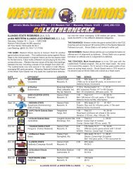 leatherneck profiles - Western Illinois University Athletics