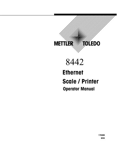 Ethernet Scale / Printer - Mettler Toledo