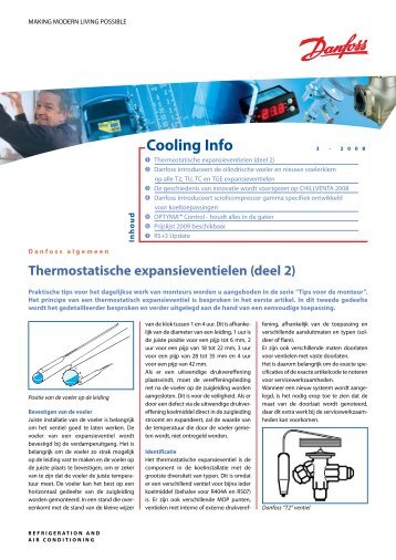 Thermostatische expansieventielen (deel 2) - Danfoss