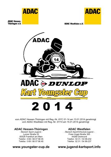 ADAC Dunlop: Kart Youngster Cup Reglement 2014