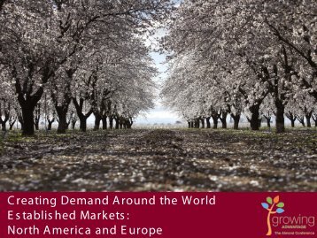 North America and Europe - Almond Board of California
