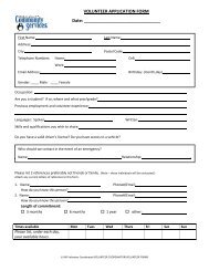 VOLUNTEER APPLICATION FORM Date - Abbotsford Community ...