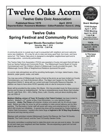 Twelve Oaks Civic Association - IKarePublishing