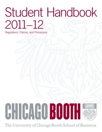 This handbook - Portal - The University of Chicago Booth School of ...