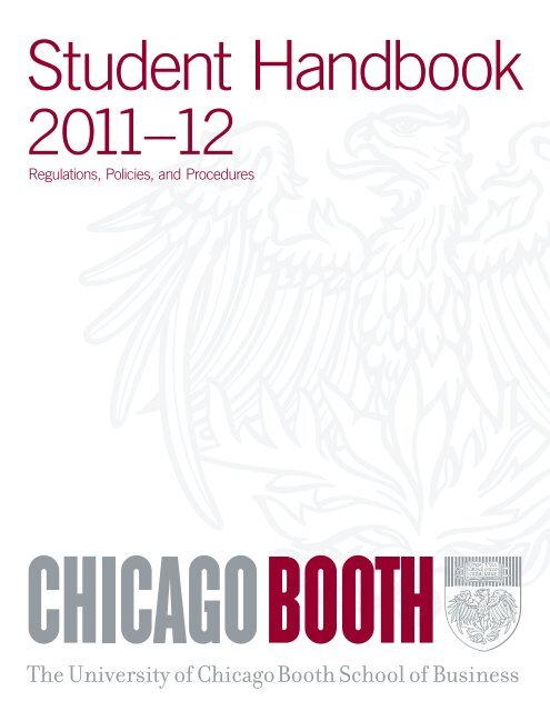 This handbook - Portal - The University of Chicago Booth School of ...