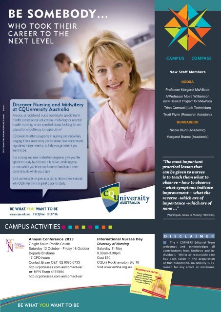 4 Corners Newsletter - Vol 5 - Central Queensland University