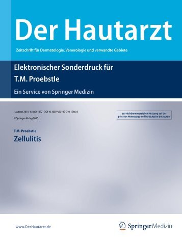 Ãbersichtsarbeit zum Thema Zellulitis - P-Lounge