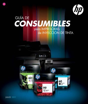 GuÃ­a de Consumibles para impresoras HP InyecciÃ³n de Tinta (Julio ...