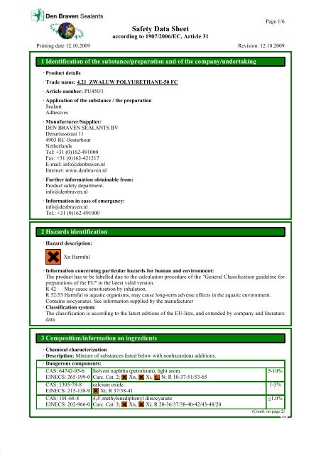 4 21 ZWALUW POLYURETHANE-50 FC_(PU450 1) _ ... - Den Braven