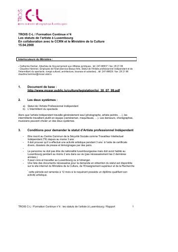 Rapport de stage - Le Trois C-L