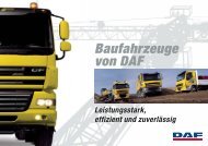 Broschüre Baufahrzeuge von DAF - Graf Nutzfahrzeug AG