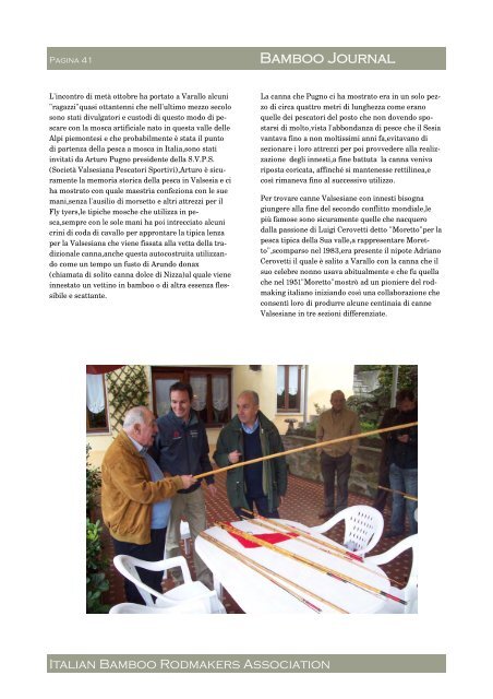 Italian Bamboo Rodmakers Association Anno 5 Numero 8 Gennaio ...