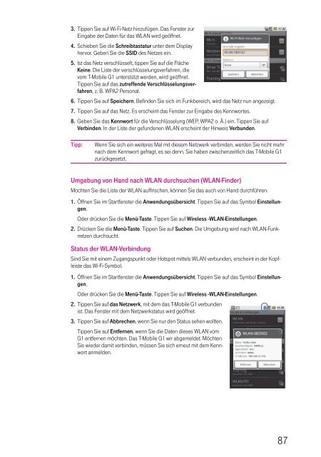 T-Mobile G1, BS Android - Altehandys.de