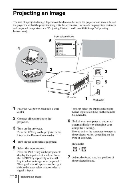 Data Projector - ソニー製品情報