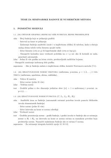 Teme seminarskih radova - Ncd.matf.bg.ac.rs