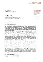 REACHinfo_DE - Textilverband Schweiz