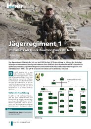 Jägerregiment 1 - Strategie und Technik